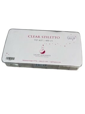 Light Elegance Professional Clear Stiletto Nail Tip Kit